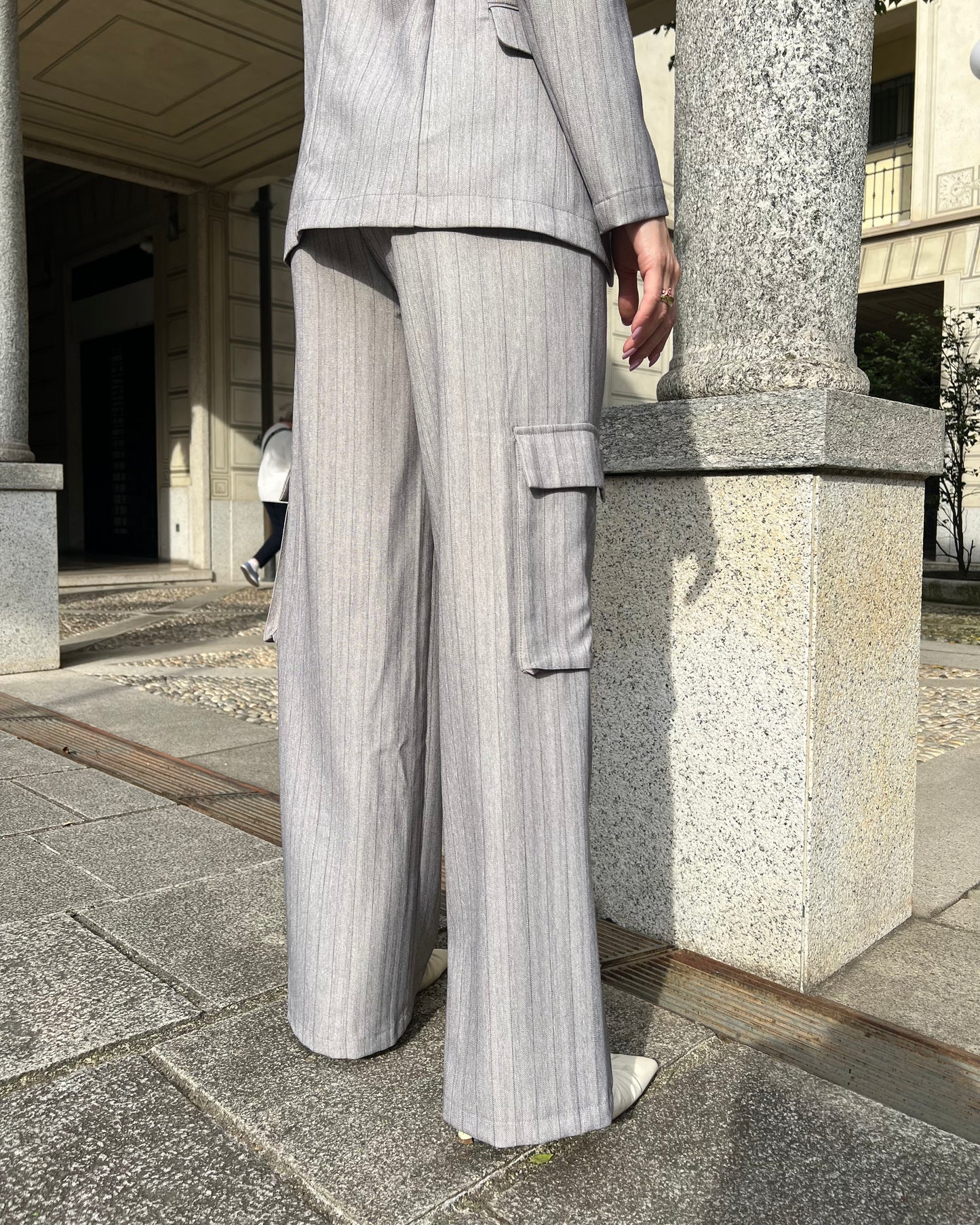 PANTALONE PALAZZO RIGHE